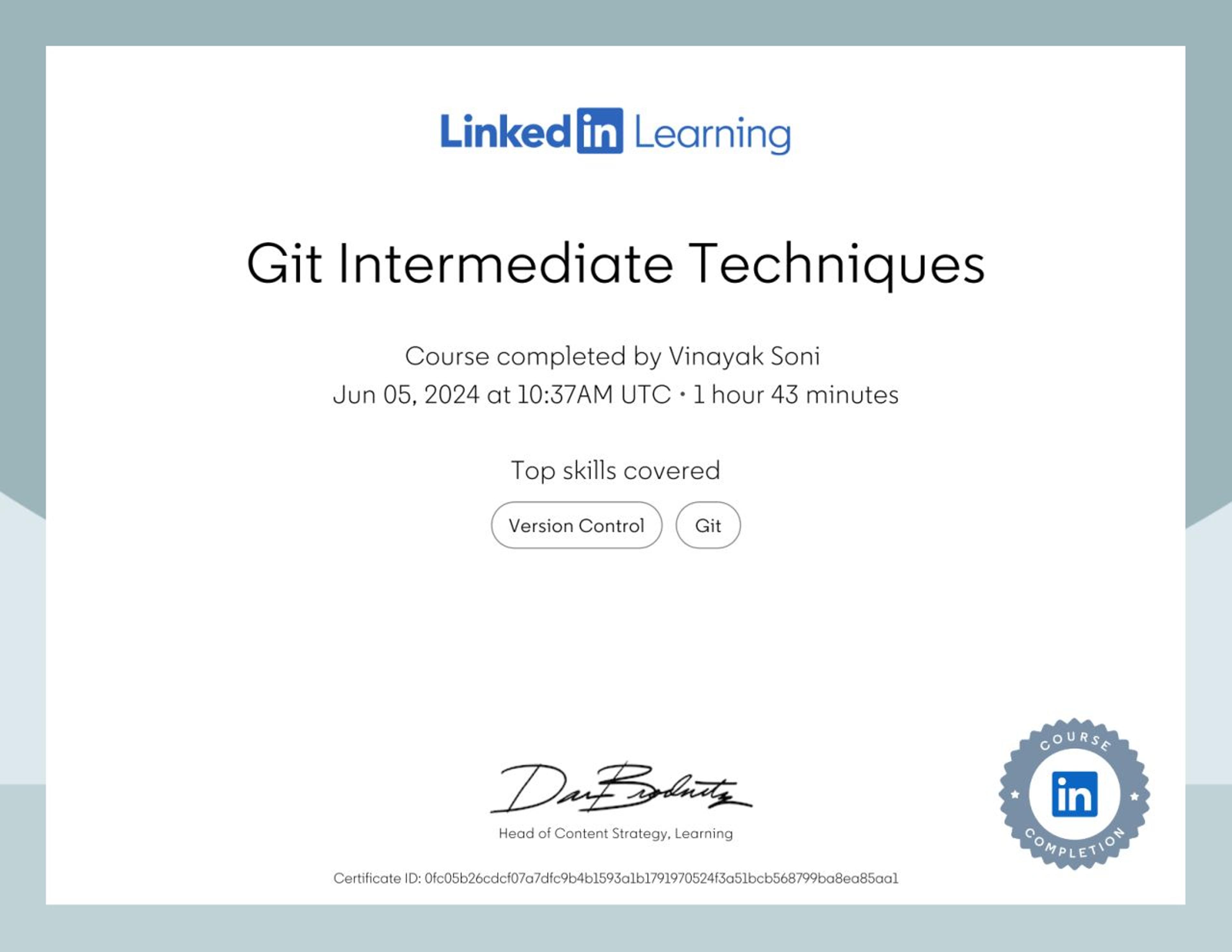 Git Intermediate Techniques